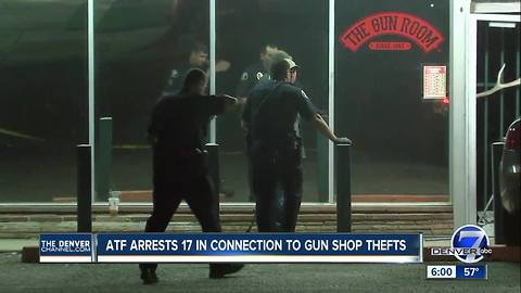 ATF busts sophisticated Denver-area gun store burglary ring: 17 indicted for 400 stolen guns