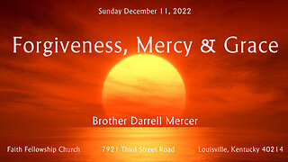 Forgiveness, Mercy & Grace