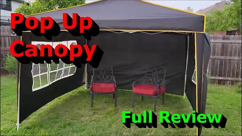 10x10 Pop Up Canopy with Removable Sides - Full Review