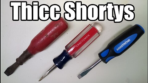 Short Blade, Big Handle Screwdriver Iceberg #tools #diy