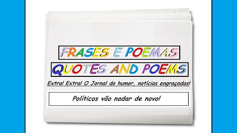 Notícias engraçadas: Políticos vão nadar de novo! [Frases e Poemas]