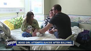 Boise girl recovering after she says bullying lead her to attempt suicide