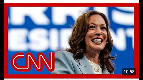 Kamala Harris reacts to winning Democratic Presidential Nomination