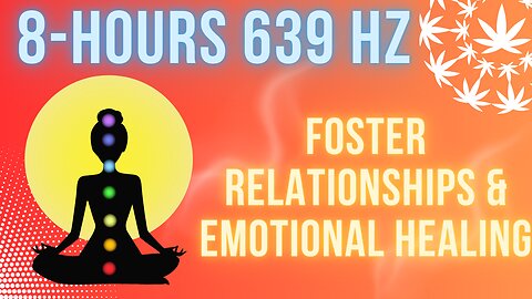 8 Hours 639Hz | Foster Relationships & Balance | Black Screen