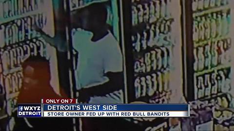 Store owner fed up with Red Bull bandits