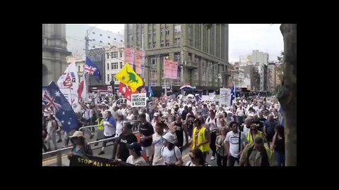 Melbourne, Australia - MASSIVE Protests Going Uncovered By The Media