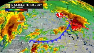 Extreme heat lingers for some on the Prairies, with widespread storm threat into this weekend