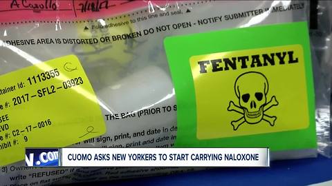 Cuomo asks New Yorkers to start carrying naloxone