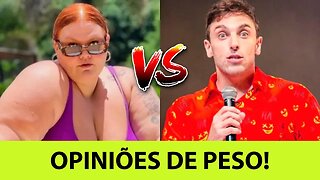 Léo Lins e Thais Carla em lados opostos no ringue da censura!