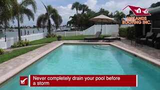 Preparing your pool before a storm | Tracking the Tropics Quick Tip