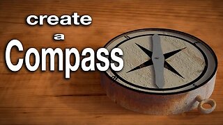 Blender Tutorial: How to create and animate a compass.