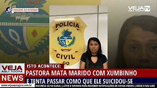 PASTORA MATA MARIDO COM XUMBINHO E FORJA SUICÍDIO