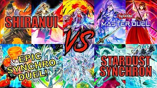 SHIRANUI VS STARDUST SYNCHRON! | MASTER DUEL ▽ GAMEPLAY! | YU-GI-OH! MASTER DUEL CLIPS!