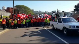 Shack dwellers march on Durban city hall (nco)