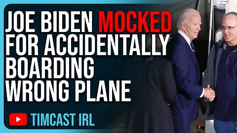 Joe Biden MOCKED For Accidentally Boarding WRONG PLANE, His Brain Is FRIED But He’s Still President