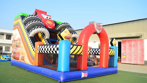Cars Lightning McQueen Inflatable Funcity#factory bounce house#factory slide#bounce #bouncy #castle