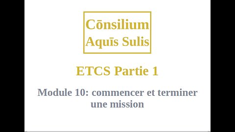 ETCS Partie 1 Module 10 (Français)