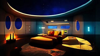 Corridors, Crew Quarters & Observation Lounge | Spaceship Ambience WARP Engine Sound