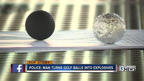 Man indicted after allegedly turning golf balls into weapons