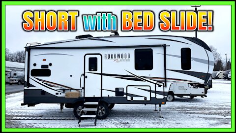 NEW MODEL! Small w/FULL BED SLIDE!! 2021 Rockwood 2442BS Fifth Wheel