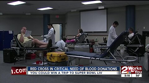 Red Cross in critical need of blood donations