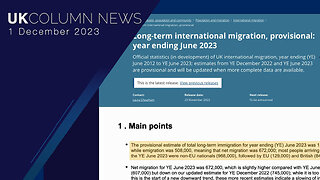 Astonishing Immigration Figures - UK Column News