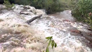 Rio Itiquira cheio depois da Chuva