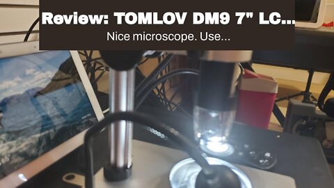 Review: TOMLOV DM9 7" LCD Digital Microscope 1200X, 1080P Video Microscope with Metal Stand, 12...