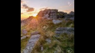 Night hiking. Haytor Dartmoor. Speedlapse. GoPro