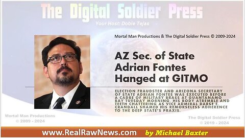 AZ Sec. of State Adrian Fontes Hanged at GITMO