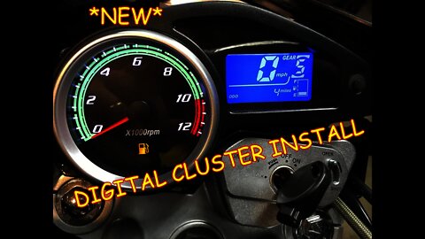 [E28] DISCONTINUED RPS Hawk 250 Digital gauge dash Cluster install and test