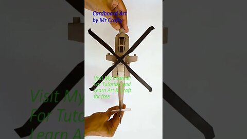 How I Made Helicopter With Cardboard (Boeing 64d Apache) Mr crafty