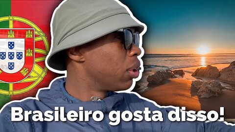 Os Brasileiros gostam dessa praia em Portugal