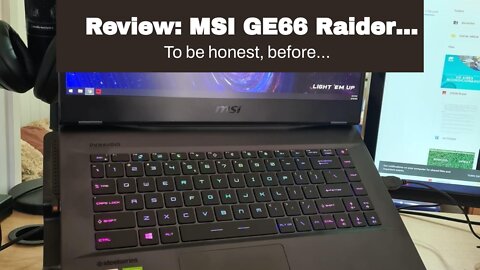 Review: MSI GE66 Raider 10SF-045 15.6" 240Hz 3ms Gaming Laptop Intel Core i7-10750H RTX 2070 16...