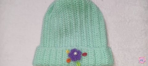 Girls & Women's cap of crochet #stepbystep