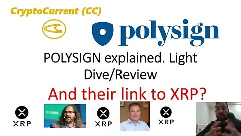 POLYSIGN and XRP Explained. Light Dive/Review.