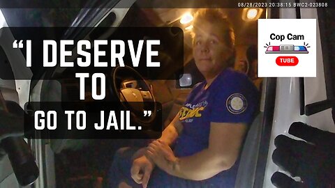 Drunk Driver Admits She DESERVES to go to JAIL before RESISTING ARREST