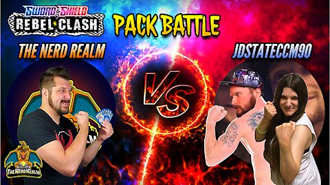 Rebel Clash Pack Battle! The Nerd Realm vs Jdstateccm90 | Pokemon Cards Opening