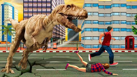 Dino T-Rex Simulator 3D (City attack)