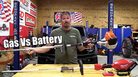Gas-Powered vs. Battery-Powered String Trimmer (Weed Eaters)
