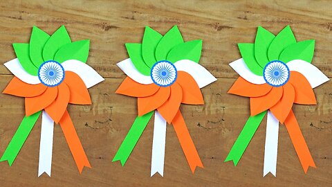 Tricolor Wall Hanging Making/Independence Day Crafts/Republic Day Crafts/Paper Things Easy