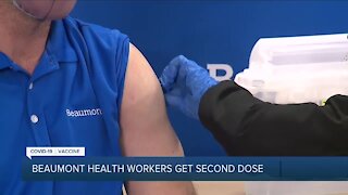 Beaumont health workers get second dose
