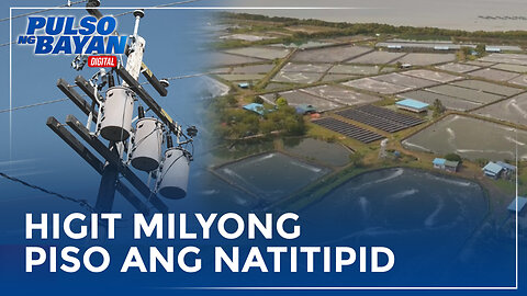 Shrimp farm sa Saranggani na gumagamit ng solar power, higit milyong piso ang natitipid sa kuryente