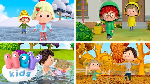 Seasons Song 🍂❄️ | Discover the seasons of the year for kids | HeyKids Nursery Rhymes