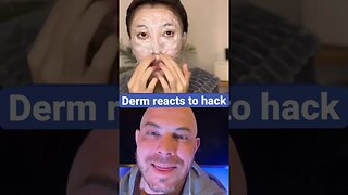 Derm reacts to wacky skin hack! #skincare #facial #dermreacts