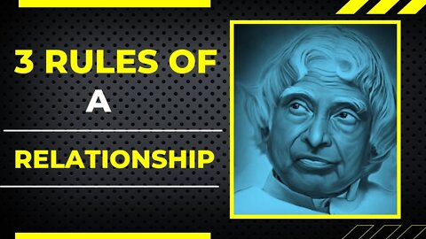 3 RULES of a realationships// motivational quotes