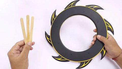 Cool 8 Bladed Chakram Out Of Popsicle Sticks