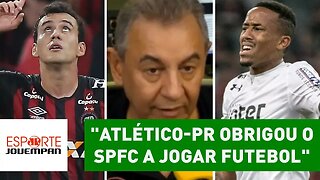 "Atlético-PR obrigou o São Paulo a jogar futebol", elogia Flavio