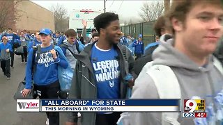 Wyoming football team gets sendoff on way to state final