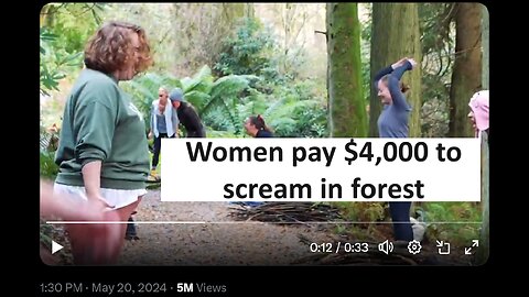 Liberal Women pay $4,000 to yell in forest